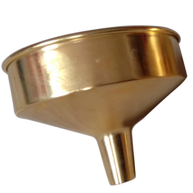 一体式冲压成型铜漏斗 防爆全铜油漏子价格 化工厂加油站一件代发