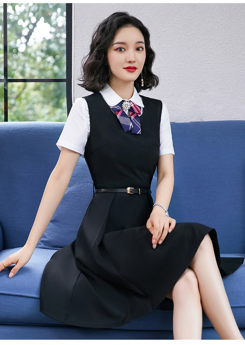 2020春季新款职业套装老师衣服女幼儿园教师服装幼师面试连衣裙女