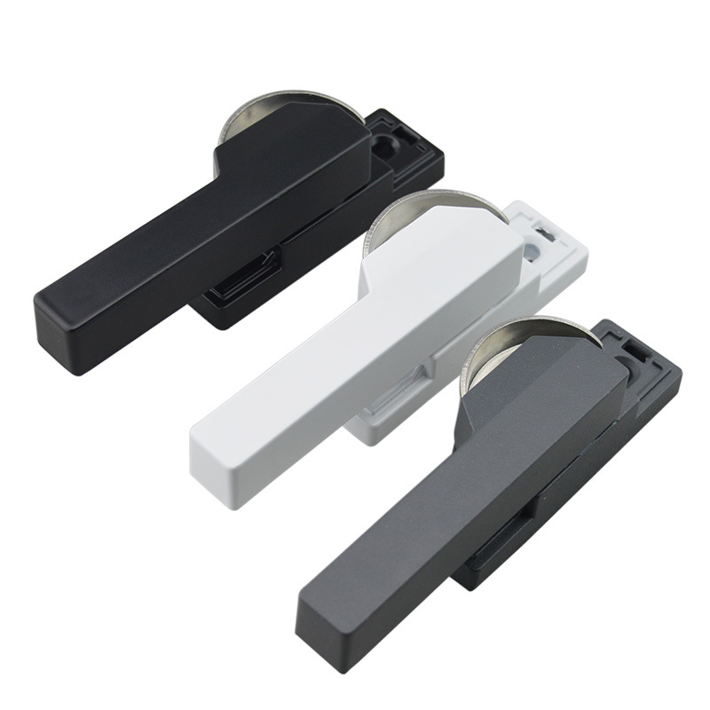 1对 铝合金门窗锁扣大方柄月牙锁断桥铝窗户防盗挂钩窗搭扣锁