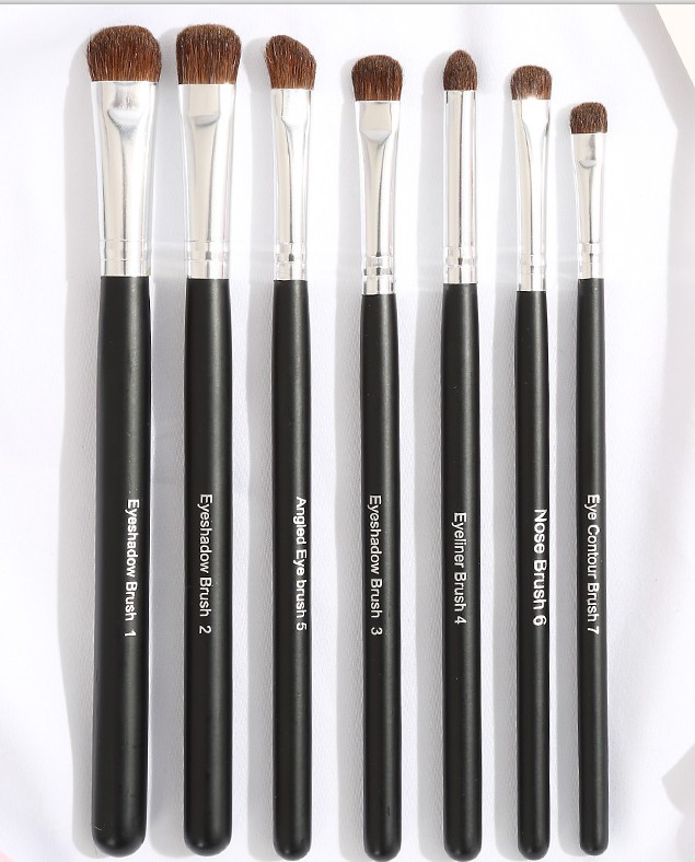 化妆刷7eye makeup brush7支眼部刷套装小马毛烟熏妆眼影刷