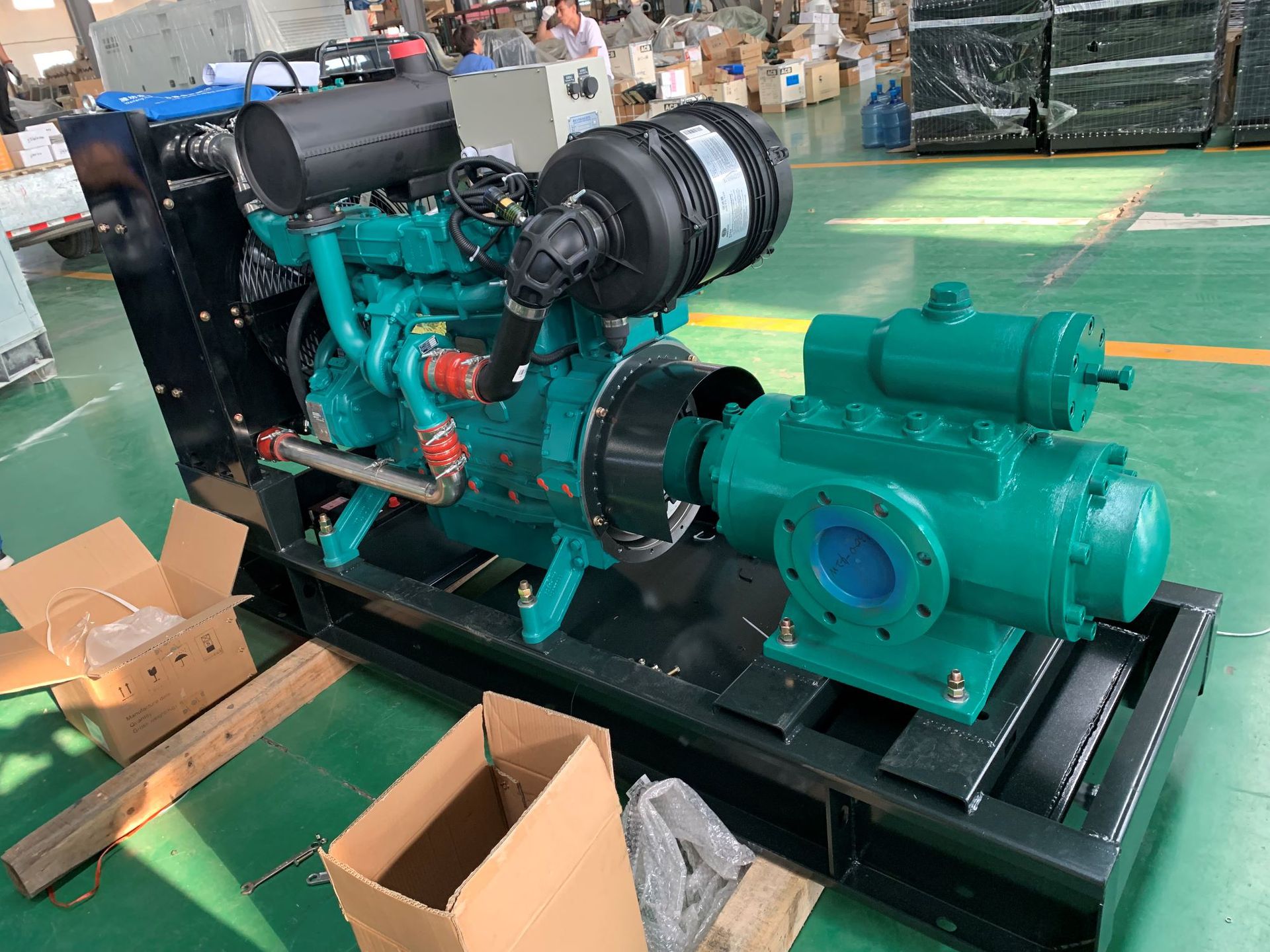 潍柴柴油机动力螺杆泵机组 应急机组3g85*3型 柴油机螺杆泵机组