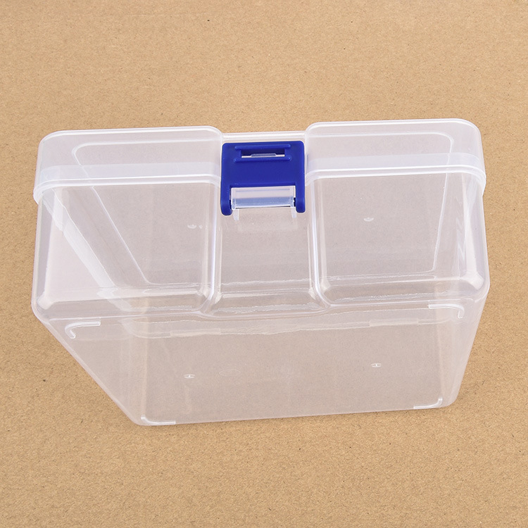 透明pp盒方形塑料盒 蓝扣小配件塑胶收纳盒 蜡笔橡皮泥玩具包装盒