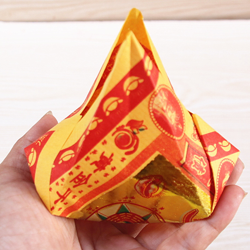 包邮手工折叠半成品还债狗头金1包40个黄纸烧纸烫金纸厂家直销用