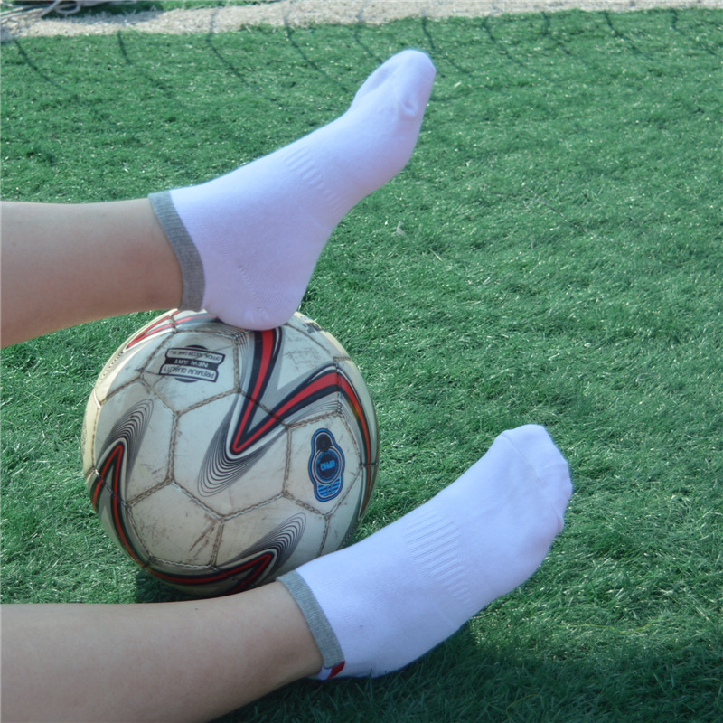 篮球足球白色尾单男生纯全棉运动袜子原单少年学生袜子批发正品