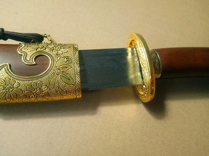 龙泉手工刀剑影视绣春刀康熙宝刀剑锰钢花纹钢摆设礼品未开刃