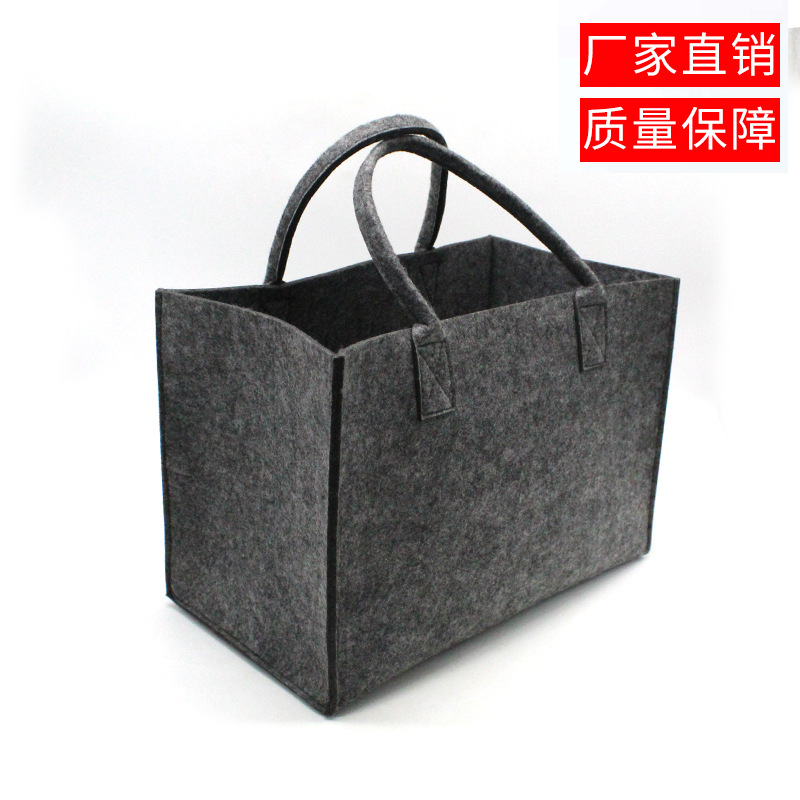 Factory Large Capacity Felt Shopping Bag Creative Portable Gift Storage Bag Simple Fashion Handbag Customization