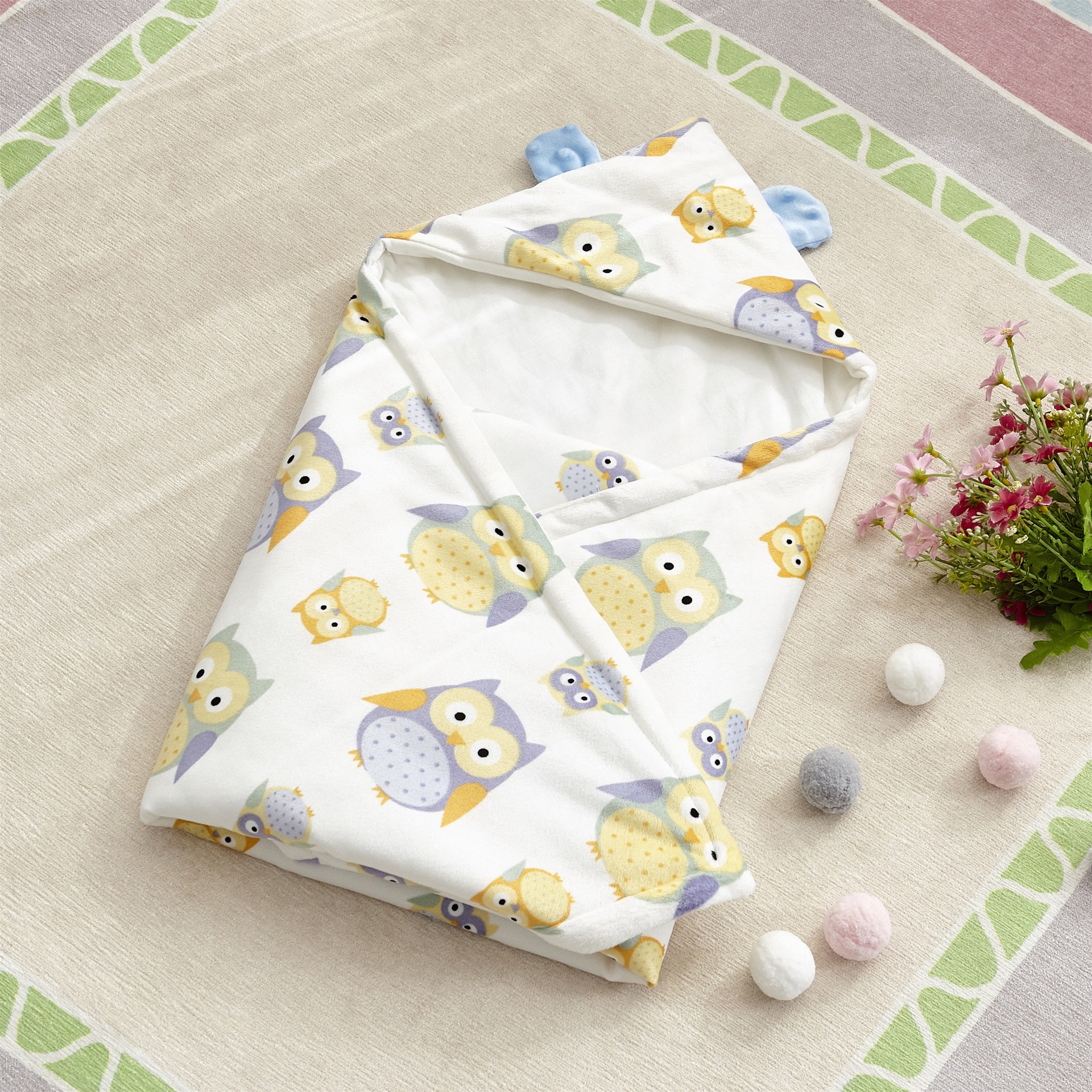 婴儿抱被新生儿包被襁褓巾批发宝宝抱毯纯棉夹棉保暖春夏秋睡袋