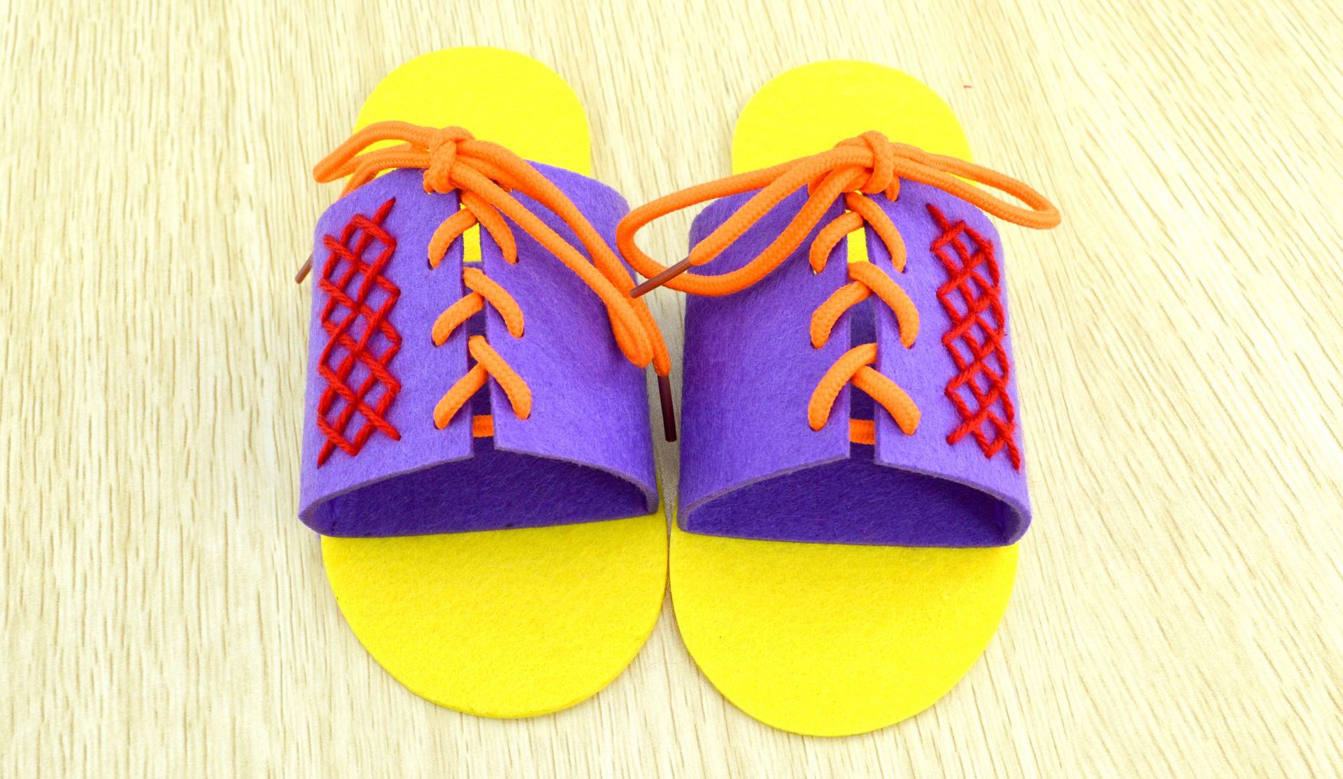 无纺布拖鞋儿童手工制作材料包 幼儿园diy亲子益智创意玩具批发