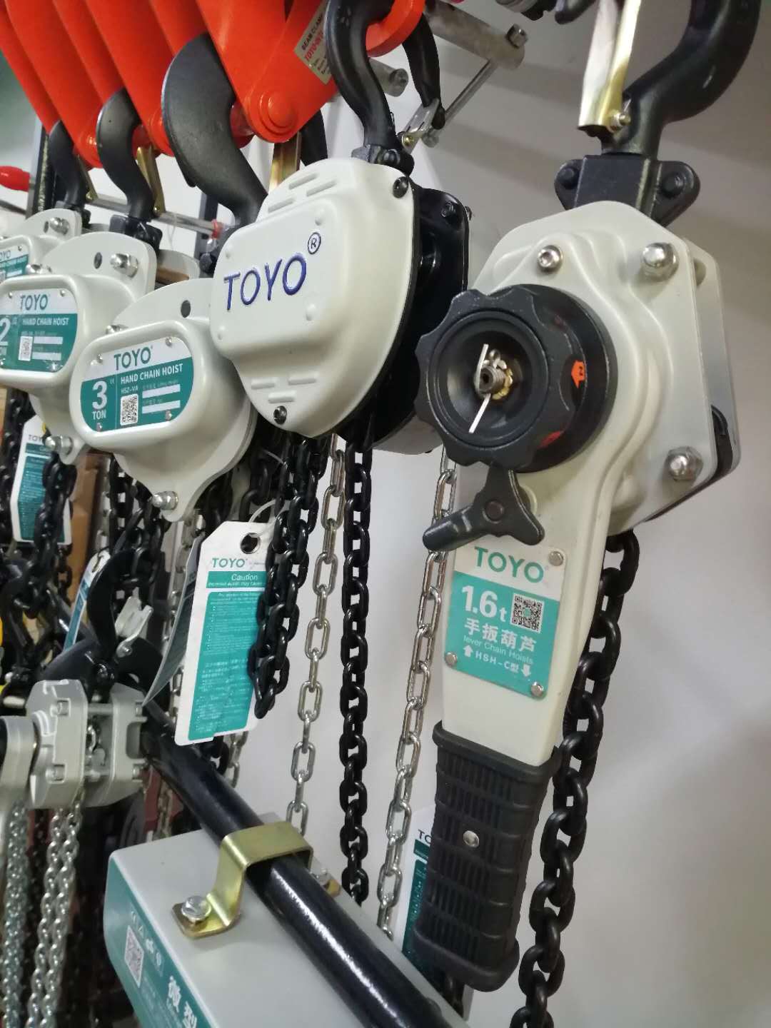 日本toyo手扳葫芦手动葫芦手扳葫芦轻小简便无电使用携带方便