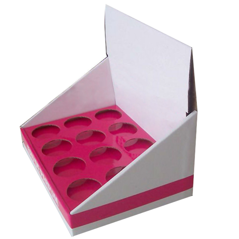 深圳厂家来图定制瓦楞纸盒坑盒彩盒 桌面展示架展示盒 可定制