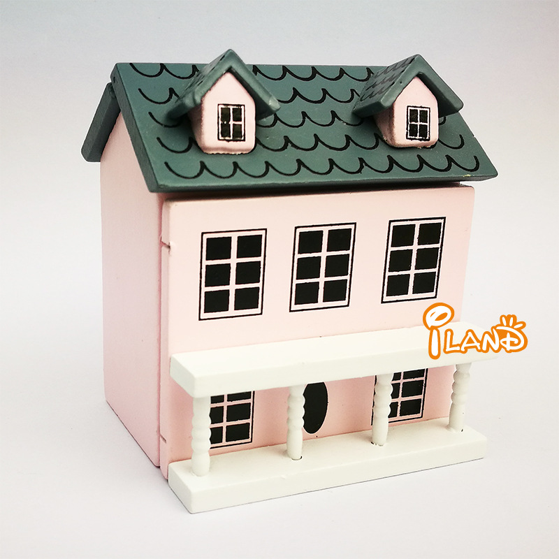 1:24娃娃屋dollhouse 迷你小房子 仿真花园小别墅-阿里巴巴