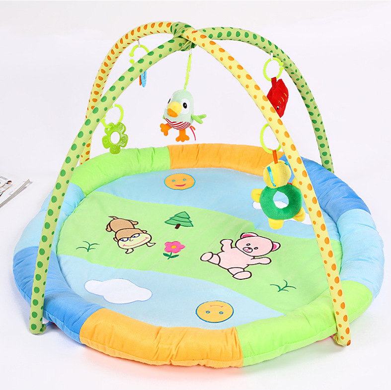 Baby Toys 0-1 Years Old Baby Gymnastic Rack Baby Music Game Blanket Toys Super Soft Game Mat