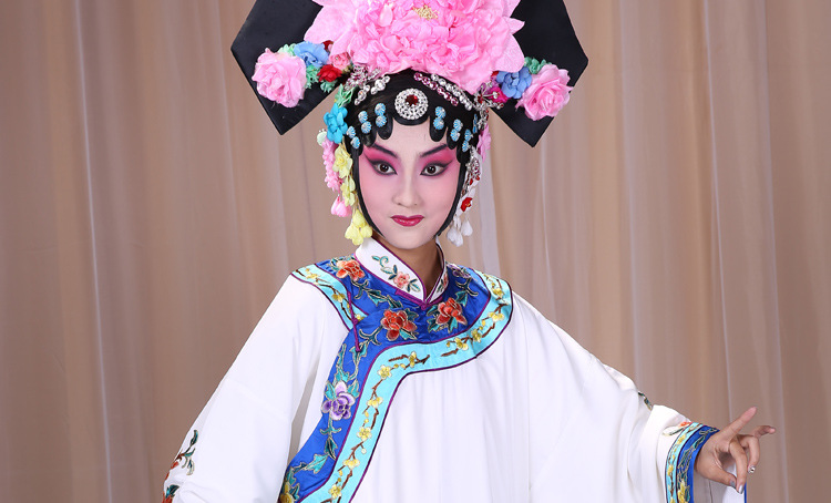 正龙戏装 京剧越剧戏曲头花清朝旗头花坐宫铁镜公主 真丝旗头花