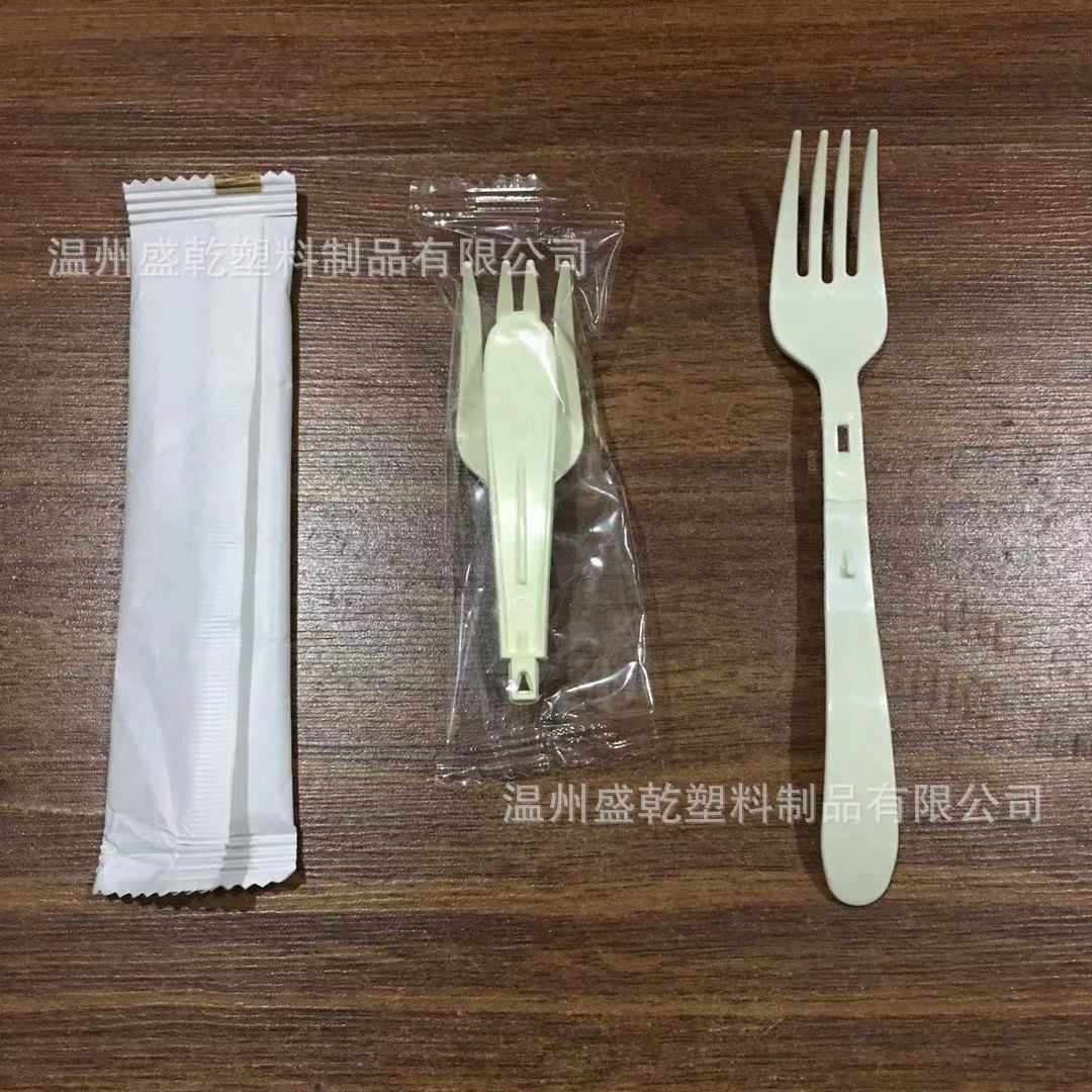 8cmpp折叠塑料叉子折叠叉方便面叉塑料叉一次性叉子5千一箱