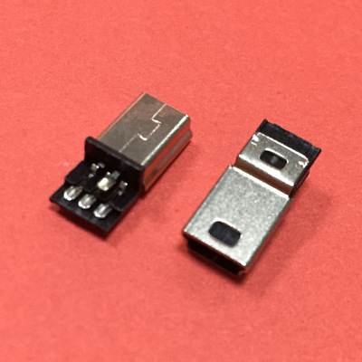 mini usb 5pin 焊线式公头短体 前五后三迷你5p焊线插头-阿里巴巴