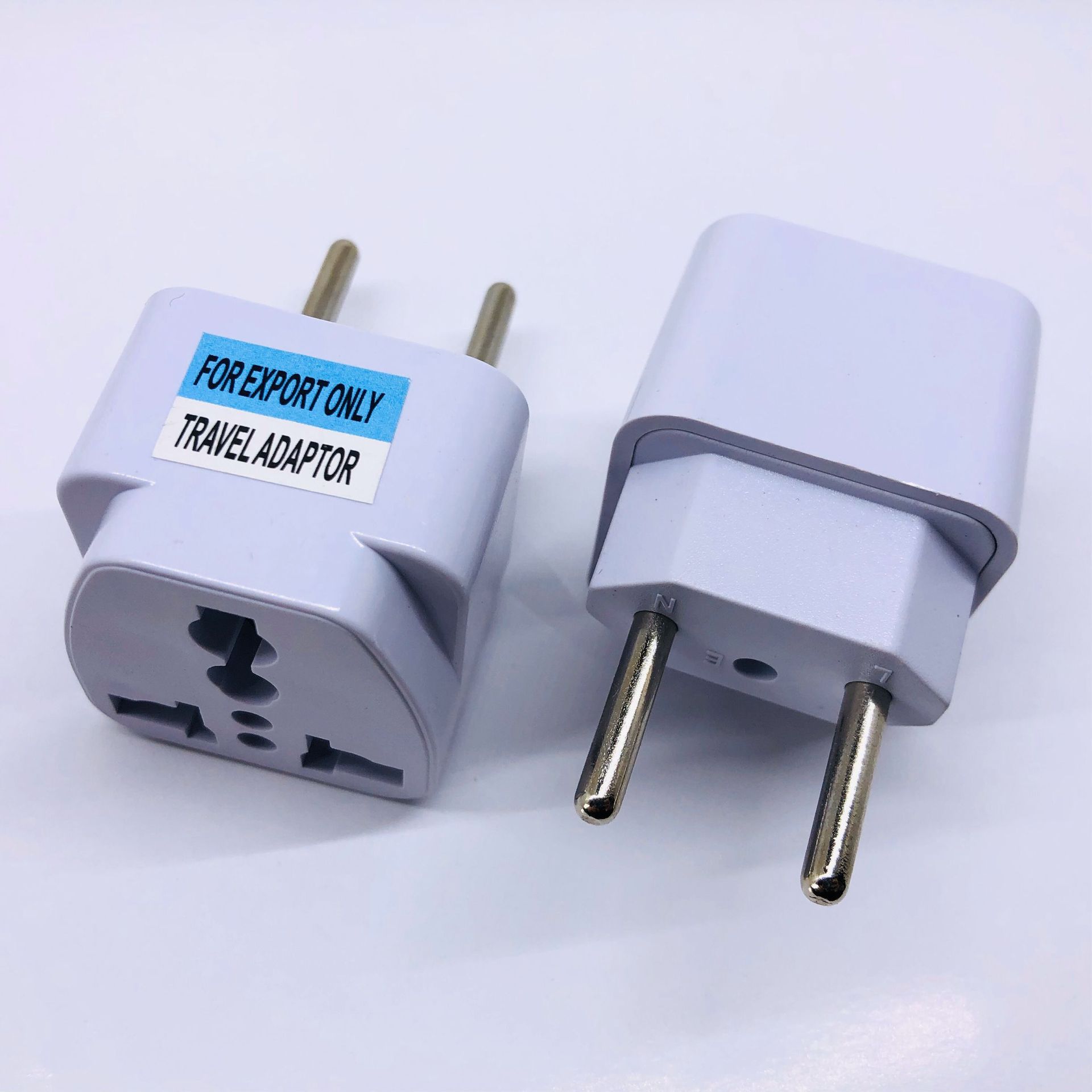 嵌入式欧规转换插头意大利瑞士巴西欧式旅游插头电源欧标转换充头