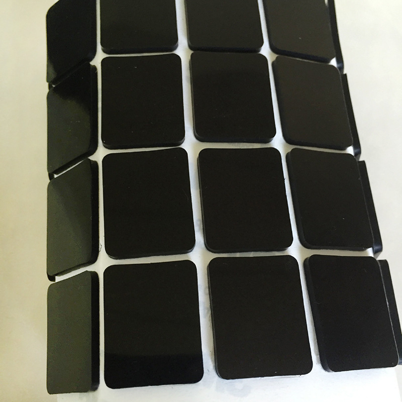 厂家定制黑色硅胶垫片 圆形耐高温自粘硅胶垫片防滑导热硅胶脚垫