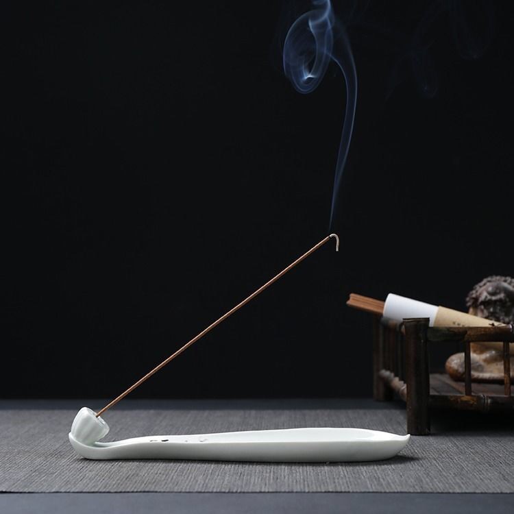 【手绘香插】线香陶瓷香炉居室创意香座复古点香器禅意家用卧香炉