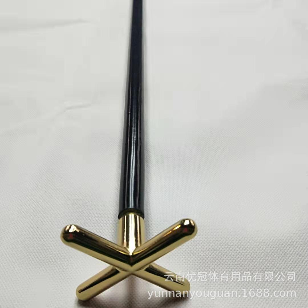 英式斯诺克台球桌配件短架杆中式黑八花式桌球杆架(不带十字架头)