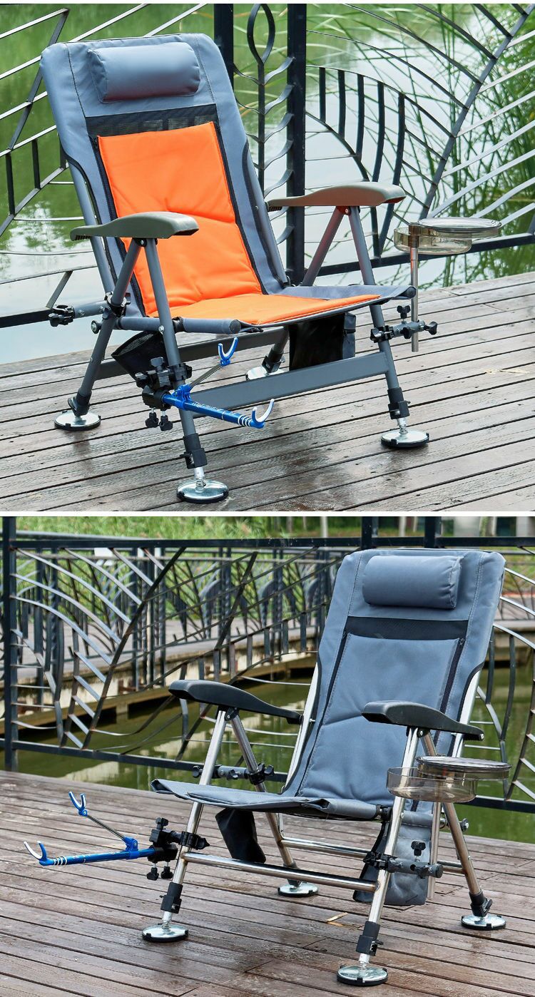 全地形欧式钓鱼椅折叠钓鱼躺椅万向大爪钓椅批发生产厂家