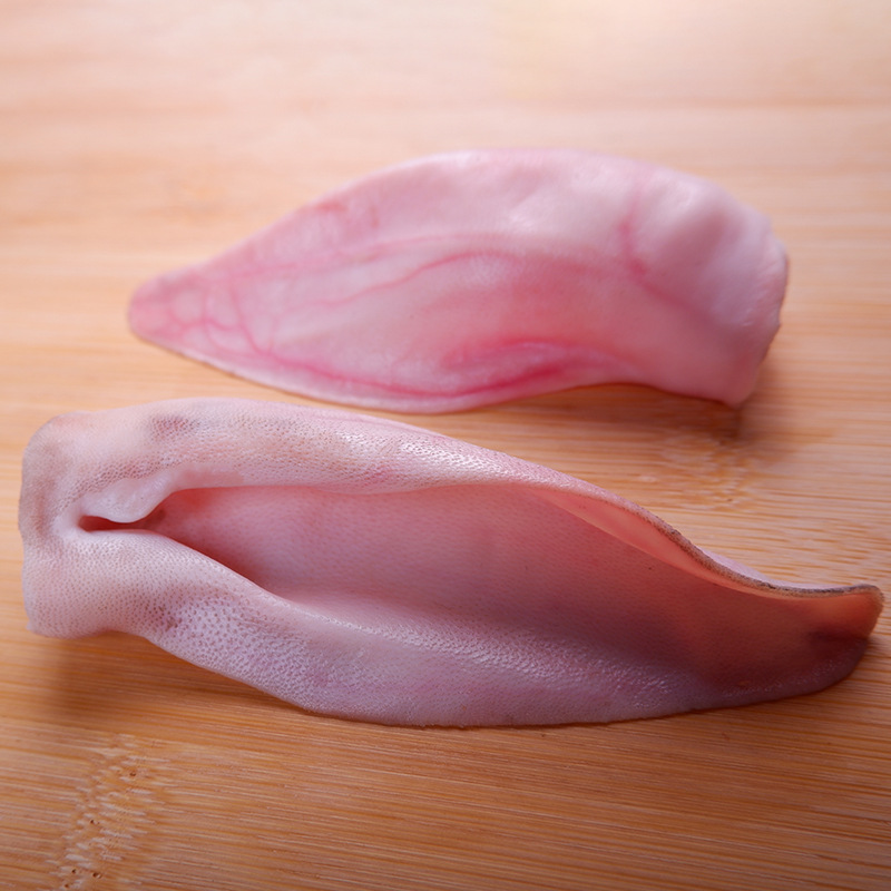 兔耳朵 兔子耳朵 无毛兔耳朵 带毛兔耳朵新鲜兔耳朵一包一斤