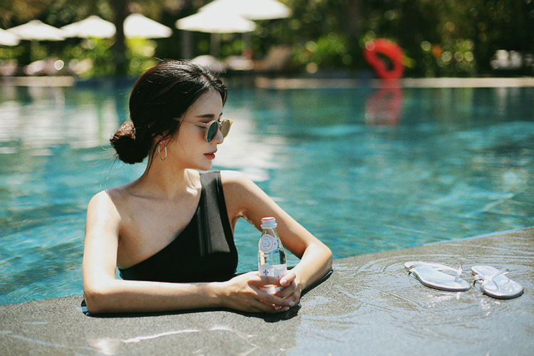 韩国韩国款泳衣女士保守分体高腰性感比基尼新款温泉游泳装bikini