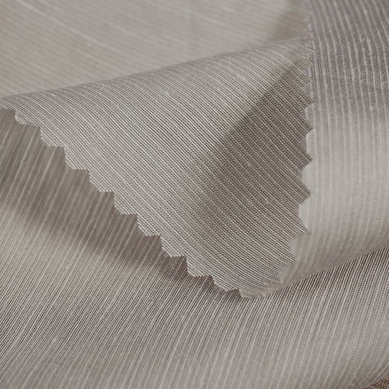 新款2019锦纶亚麻天丝面料春夏女装连衣裙衬衫薄款布料厂家现货