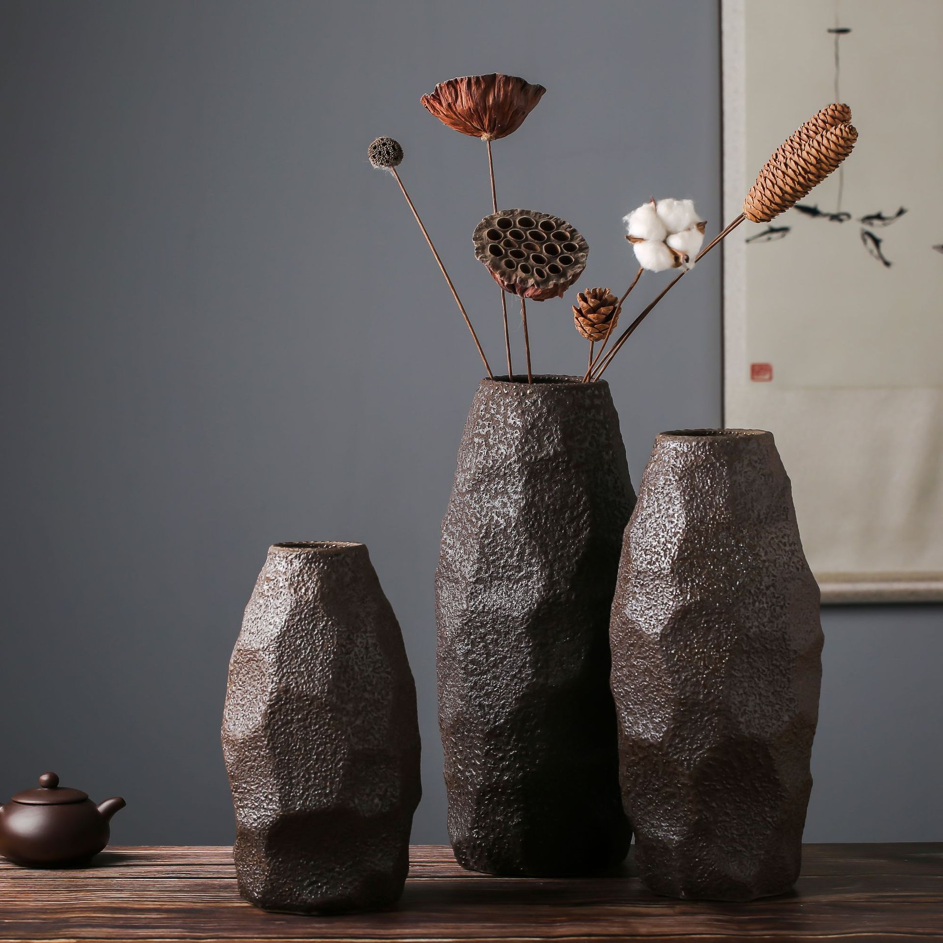 三件套花瓶花插