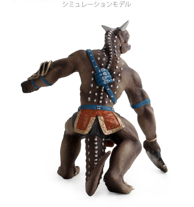 新款恐龙人形战士模型镰刀龙羽王龙霸王龙战士带武器模型摆件玩具