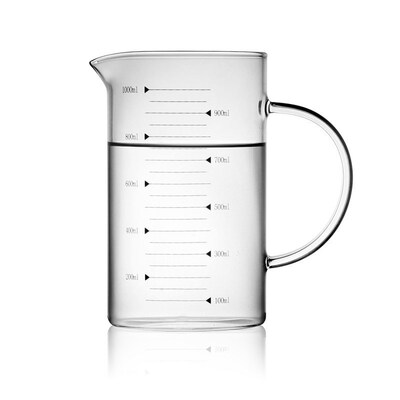 可用牛奶杯多料理量杯带刻度玻璃容器耐热用途实验烘培儿童手柄