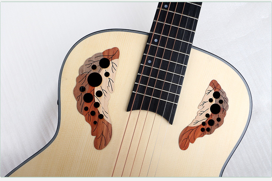 deviser 36寸迷你 mini 个性音孔电箱葡萄孔民谣旅行吉他儿童款