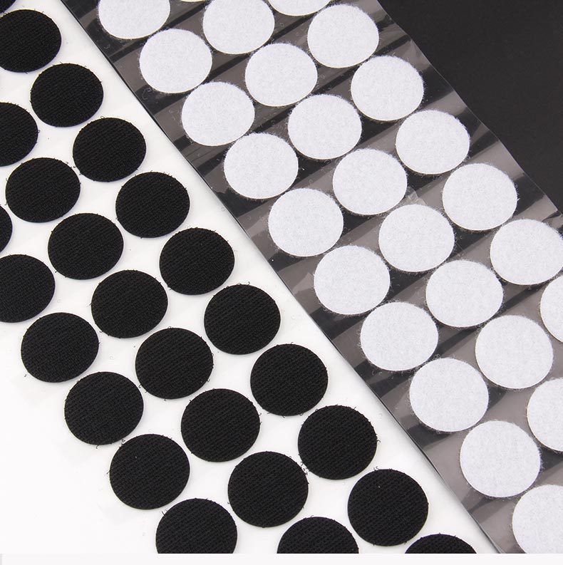 亚马逊爆款 圆点魔术贴 2cm圆点背胶魔术贴 冲型背胶魔术贴可定制