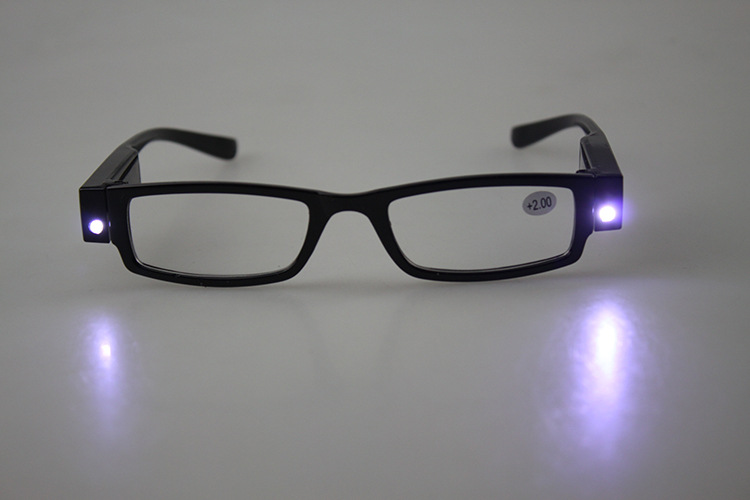 厂家新款 led带灯功能老花眼镜 老人阅读放大夜间照明夜市地摊