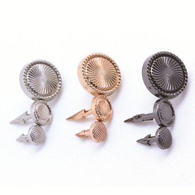 厂家直销合金环保金属纹面倒钩钉五金箱包服装辅料五金装饰飞机钉