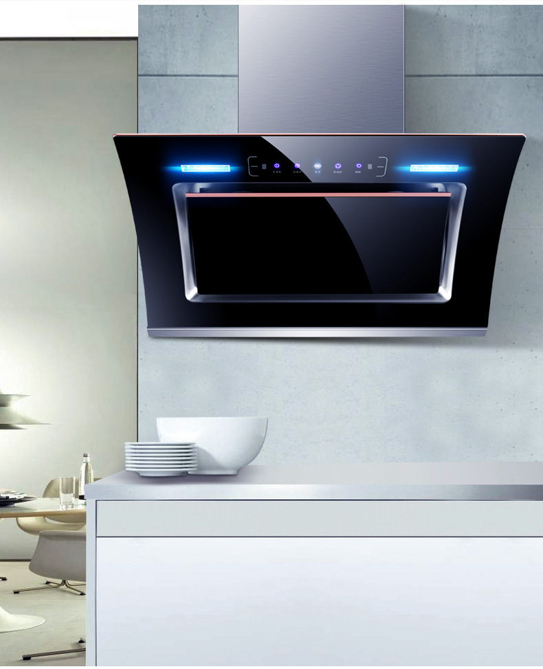 大吸力抽油烟机欧式自动清洗体感油烟机侧吸式 家用双电油烟机