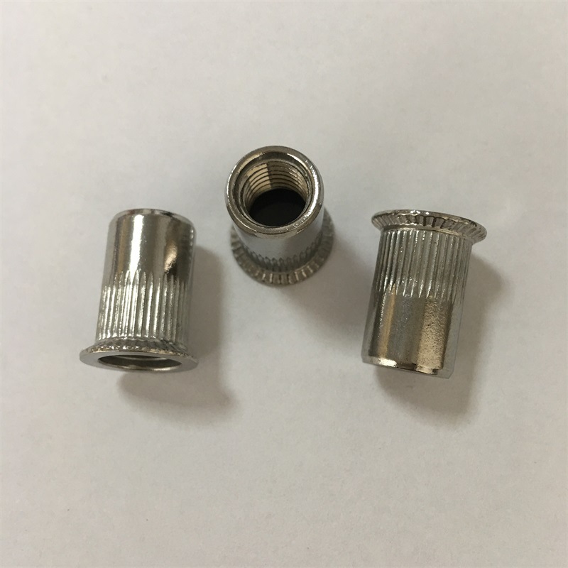 2 304不锈钢大沉头竖纹铆螺母大沉头柱纹拉铆螺母拉帽