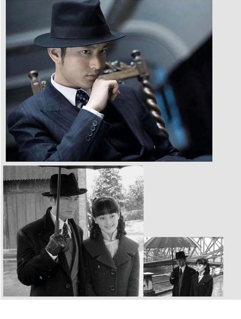 演出帽 上海滩同款帽子 无纺布帽子 黄晓明同款 演出专用