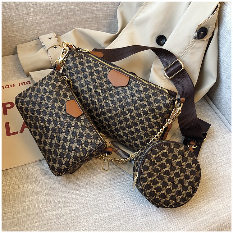 2019秋季新款三合一套包单肩腋下包中古宽带创意小众斜挎包女包