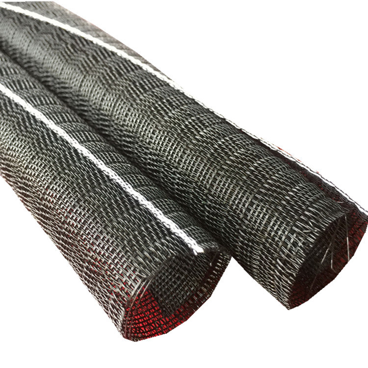 开口全胶丝自卷管自卷式编织套管pet编织网管蛇皮编织网管全鱼丝