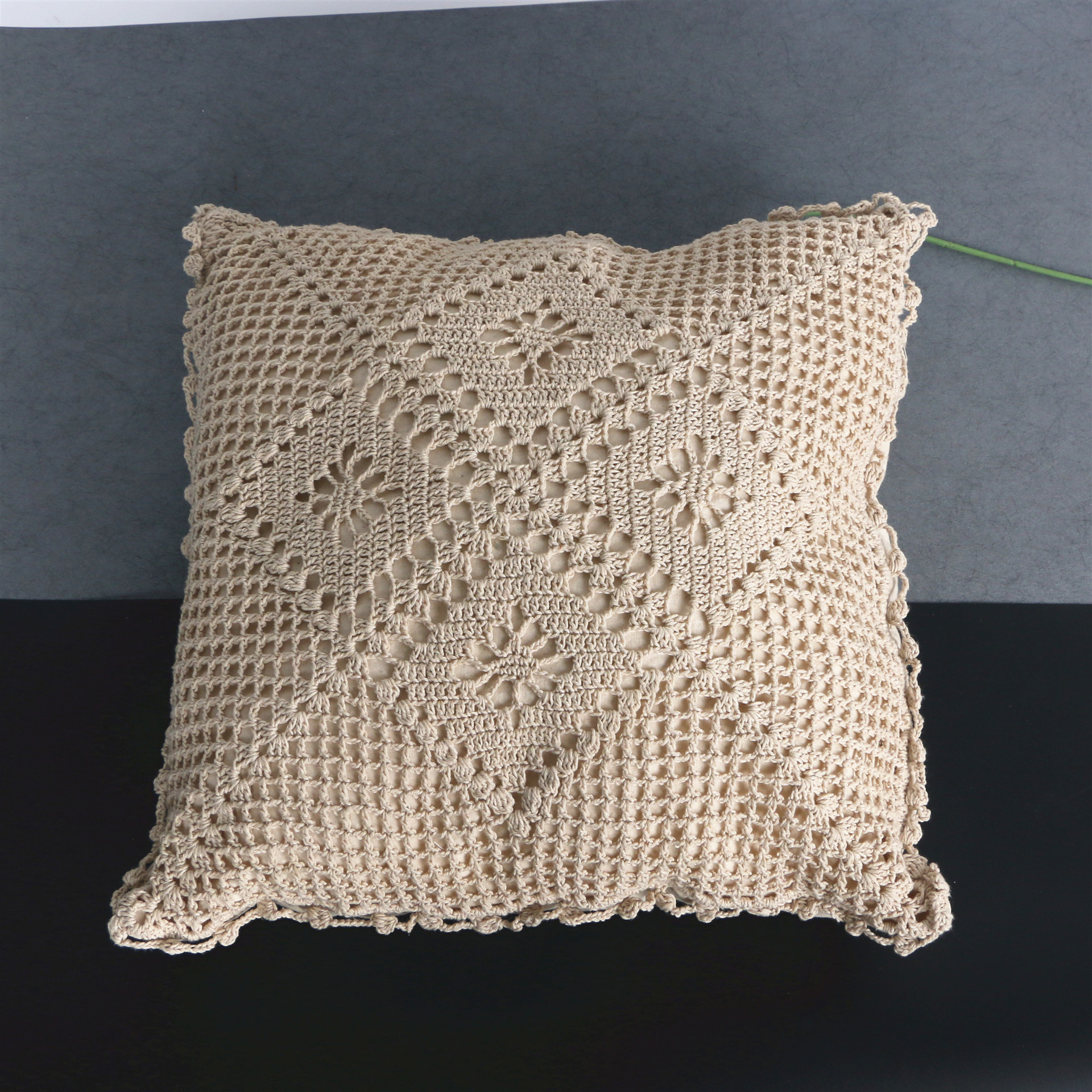 棉绳手工编织抱枕客厅沙发抱枕靠垫靠枕床头午睡波西米亚可拆洗