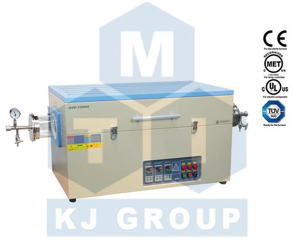 合肥科晶1200℃三温区开启式管式炉-otf-1200x-i