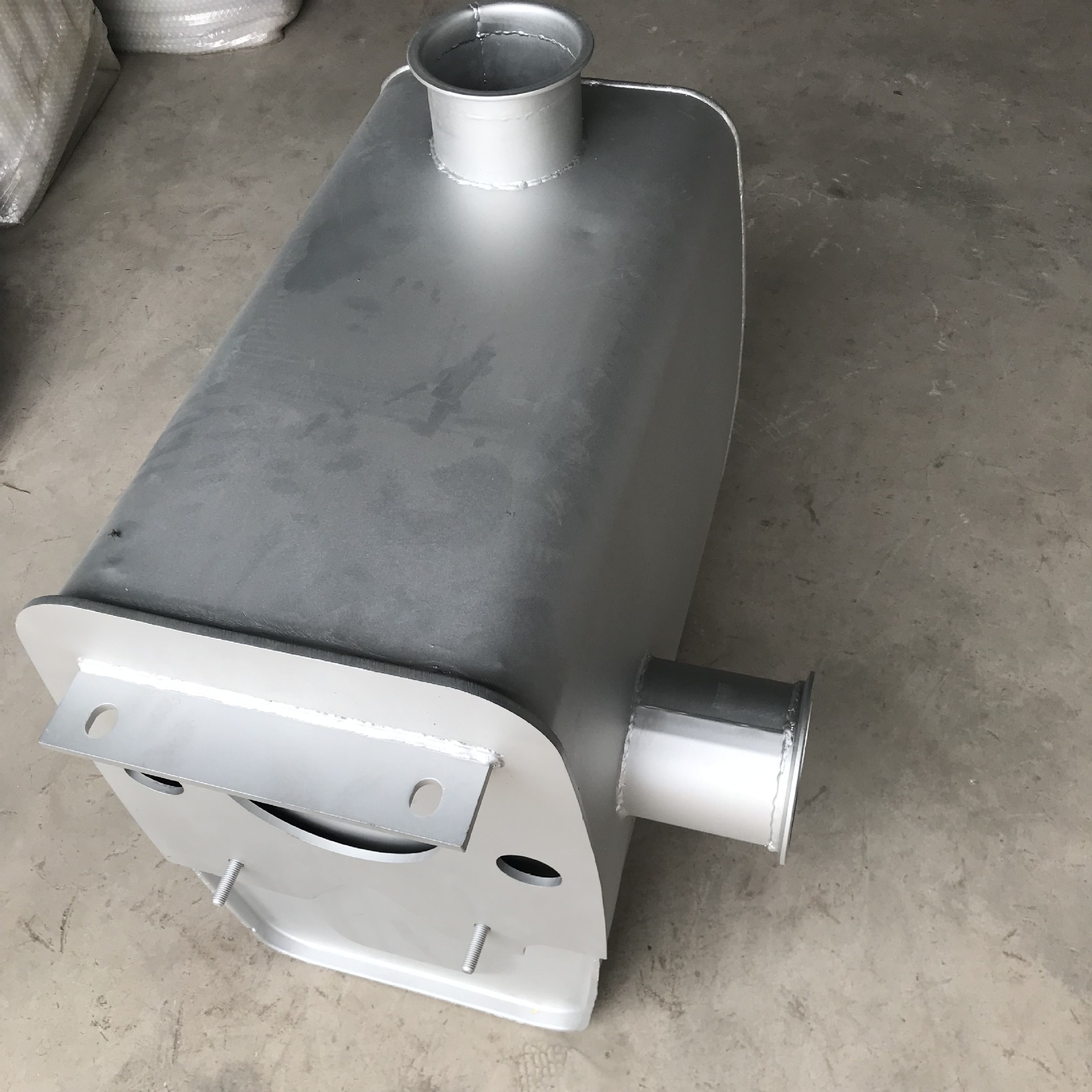 厂销重汽金王子消声器wg9925540515双层加厚带支架金王子消声器