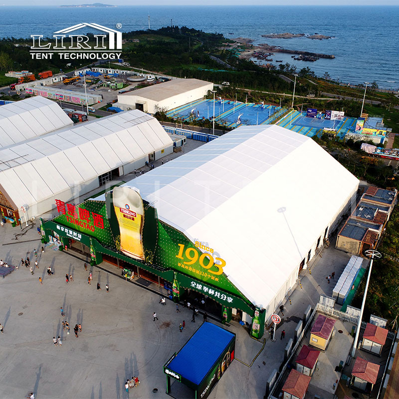 丽日供应青岛啤酒节大棚 多拱形篷房 大型商业活动篷房 出租