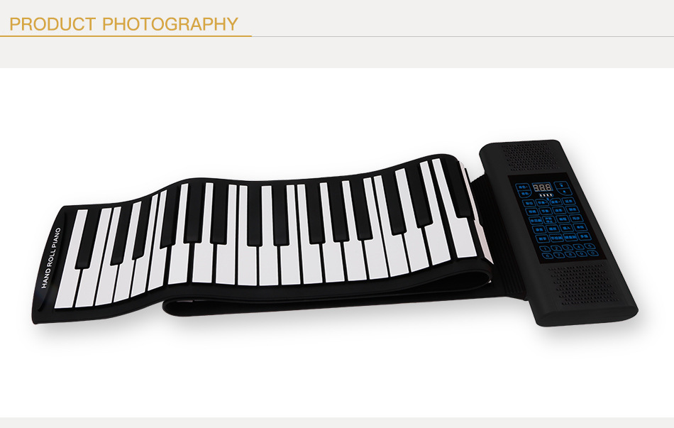 手卷钢琴88键智能蓝牙移调便携式专业版钢琴电子琴带唛克风充电