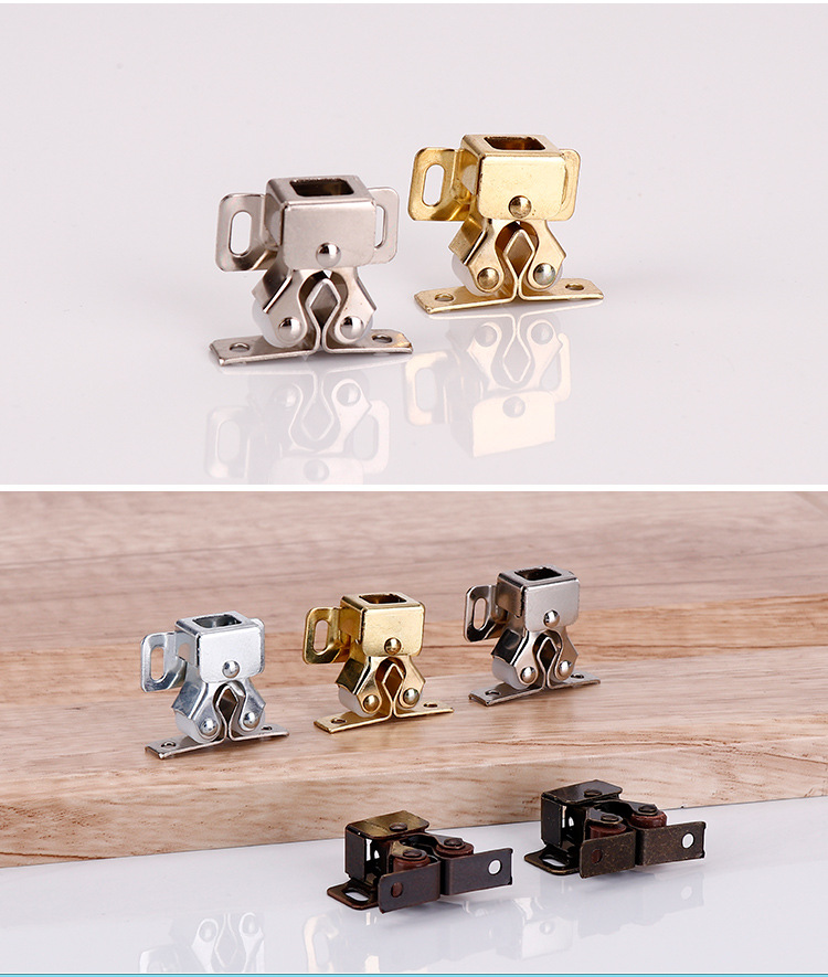 老式柜门碰珠卡扣衣柜橱柜扣门夹扣卡式柜门吸家具门碰小磁吸柜吸