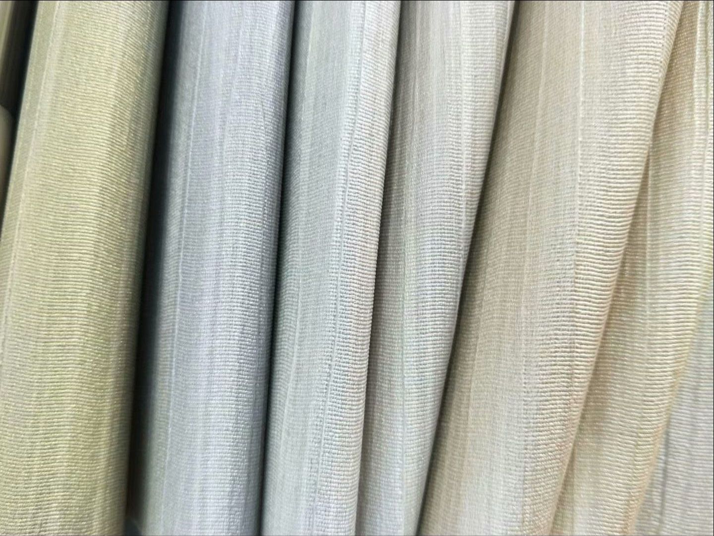 厂家直销批发墙布pvc工程墙布十字布基亚麻墙布素色水条纹壁布