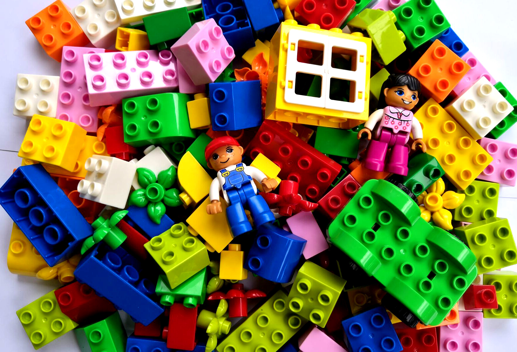 兼容乐高大颗粒积木称斤散件儿童益智早教拼装滑道抖音玩具幼儿园