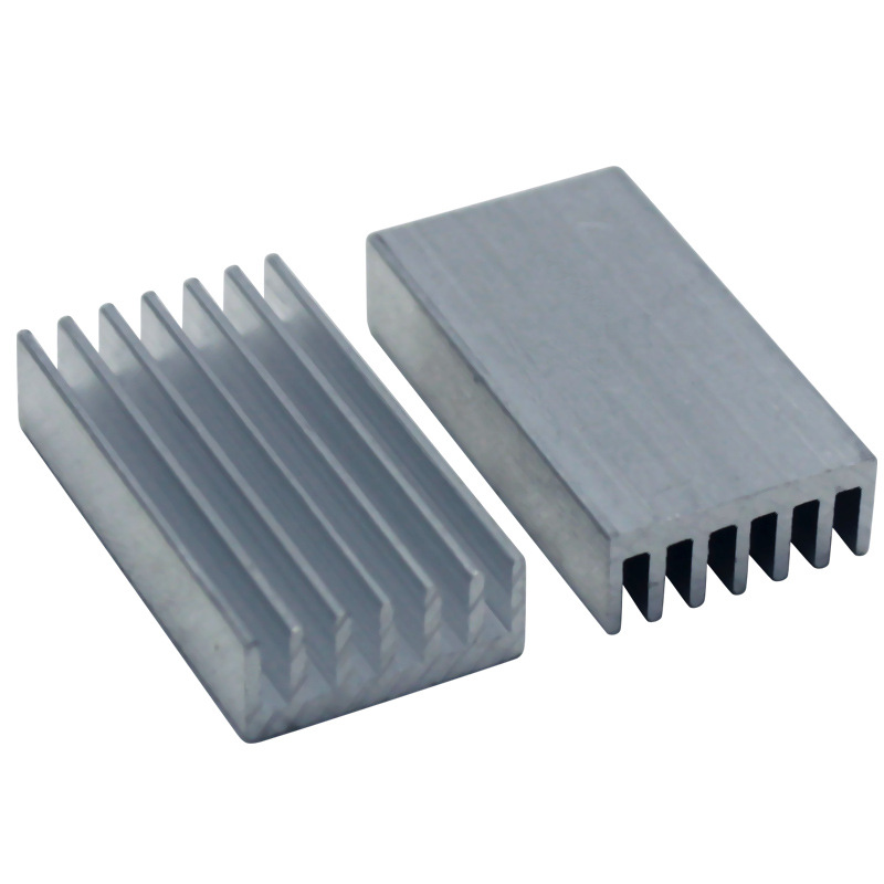 铝合金型材散热片 电子芯片散热器 20*20*6mm cpu散热块diy散热器