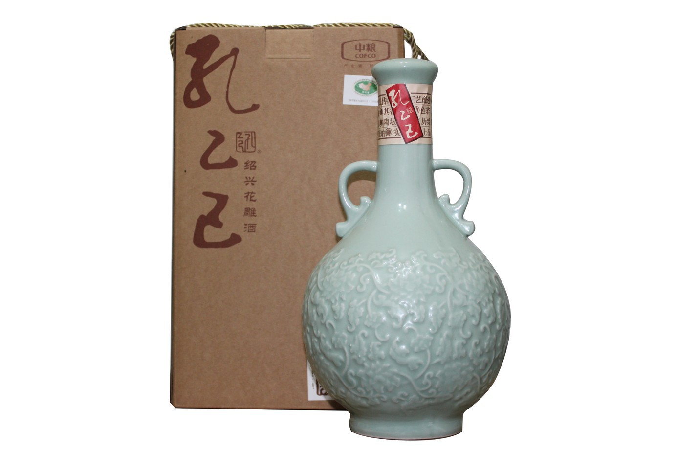 孔乙已黄酒 二十年陈青瓷2.5l礼盒 手工20年花雕酒