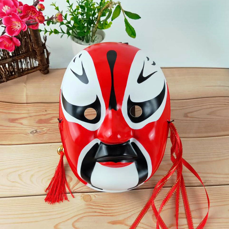 中国风彩绘京剧脸谱面具戏曲京剧脸谱模具变脸面具饰品装扮道具